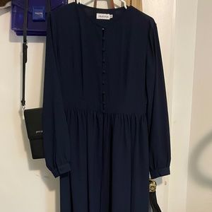 Dark Blue Dress by Inayah